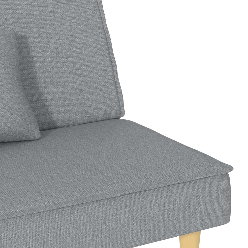 sovesofa lysegråt stof