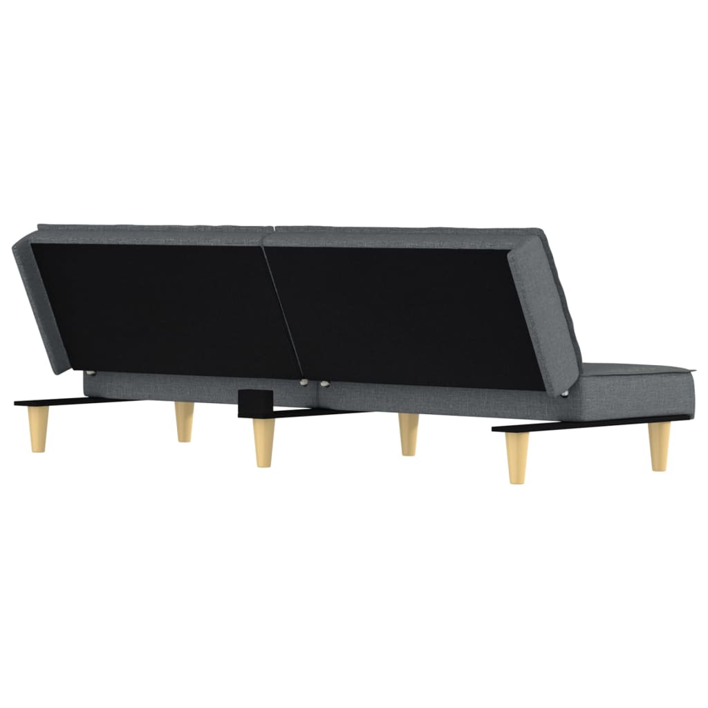 sovesofa mørkegrå stof