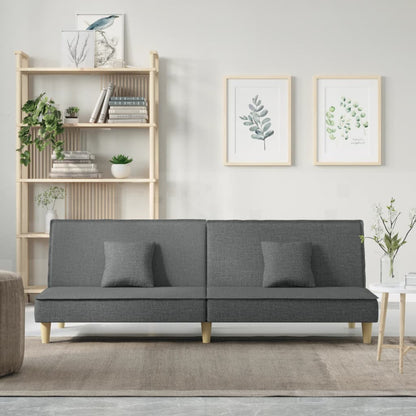 sovesofa mørkegrå stof