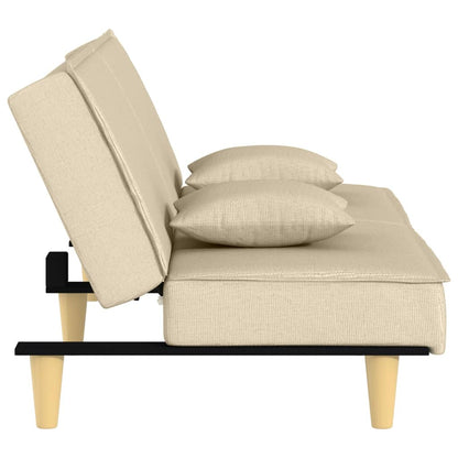 sovesofa creme stof