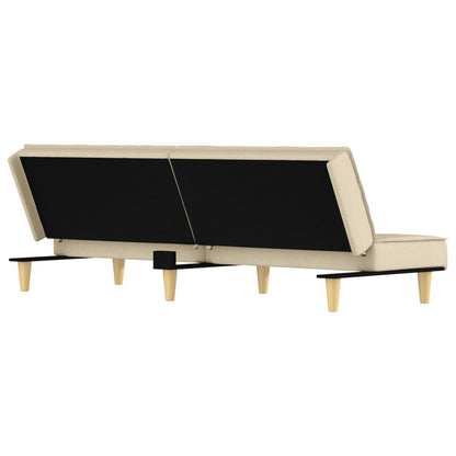 sovesofa creme stof