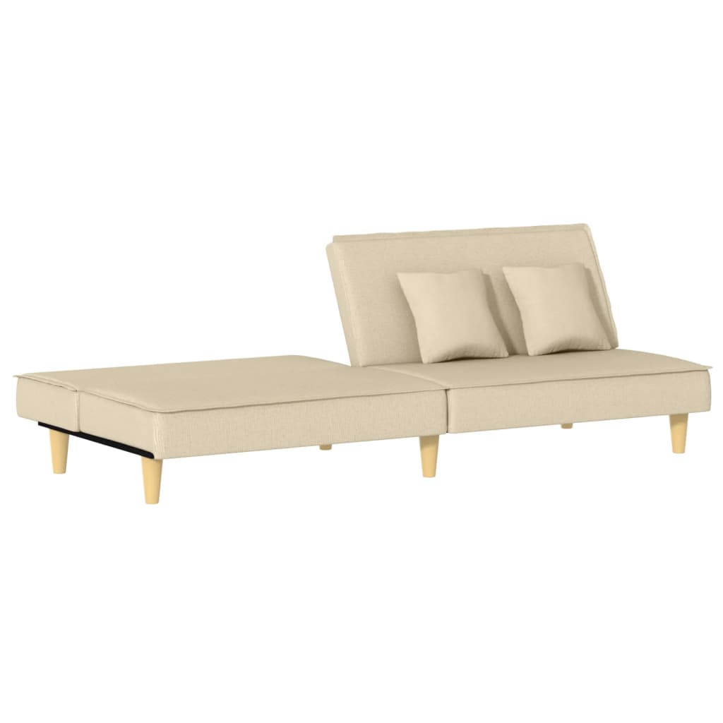 sovesofa creme stof