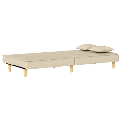 sovesofa creme stof