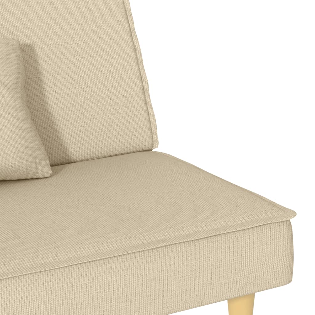 sovesofa creme stof