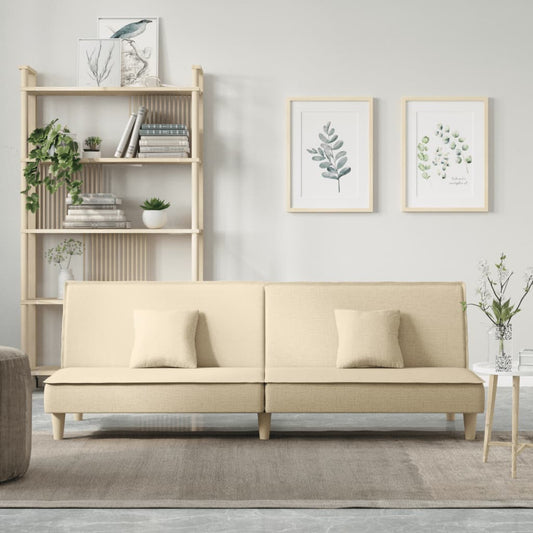 sovesofa creme stof