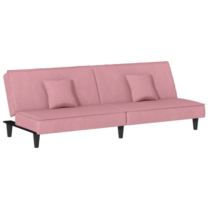 Schlafsofa Rosa Samt