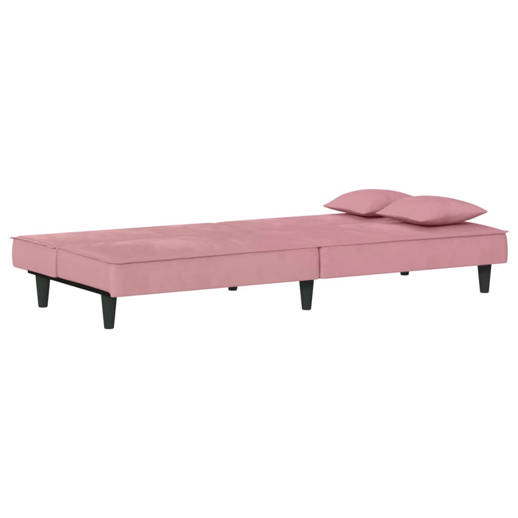 Schlafsofa Rosa Samt