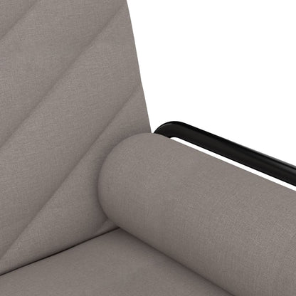 Sovesofa med armlæn i taupe stof