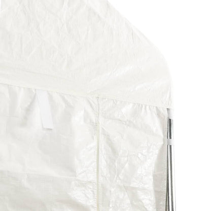 Pavillon mit Dach Weiß 2,28x2,23x2,69 m Polyethylen