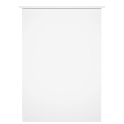 Schreibtisch Hochglanz-Weiß 100x55x75 cm Holzwerkstoff