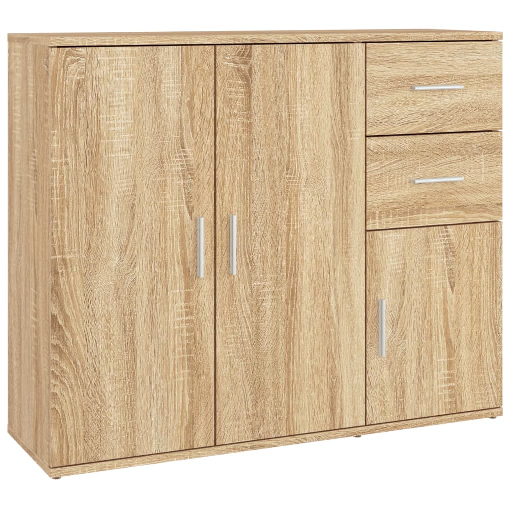 Sideboard Sonoma-Eiche 91 x 29,5 x 75 cm Holzwerkstoff