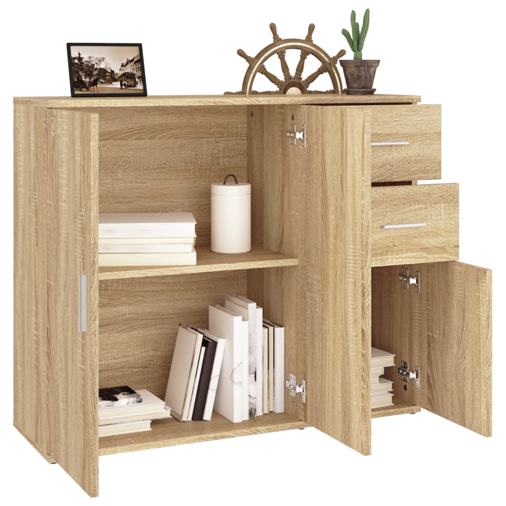 Sideboard Sonoma-Eiche 91 x 29,5 x 75 cm Holzwerkstoff
