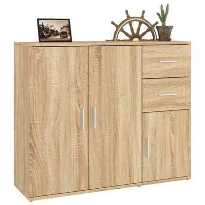Sideboard Sonoma-Eiche 91 x 29,5 x 75 cm Holzwerkstoff