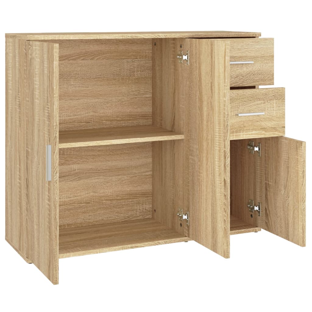 Sideboard Sonoma-Eiche 91 x 29,5 x 75 cm Holzwerkstoff