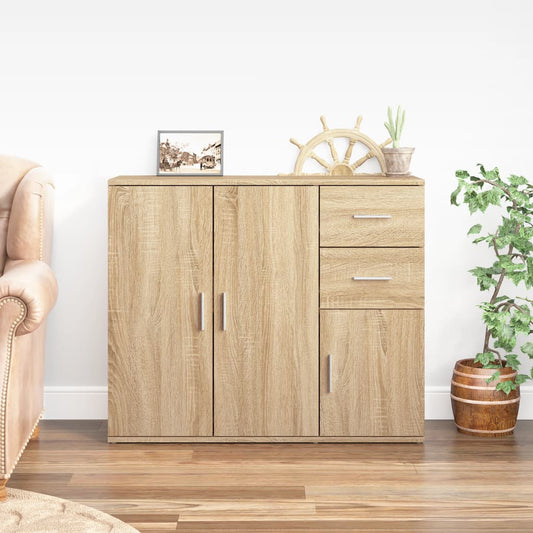 Sideboard Sonoma-Eiche 91 x 29,5 x 75 cm Holzwerkstoff