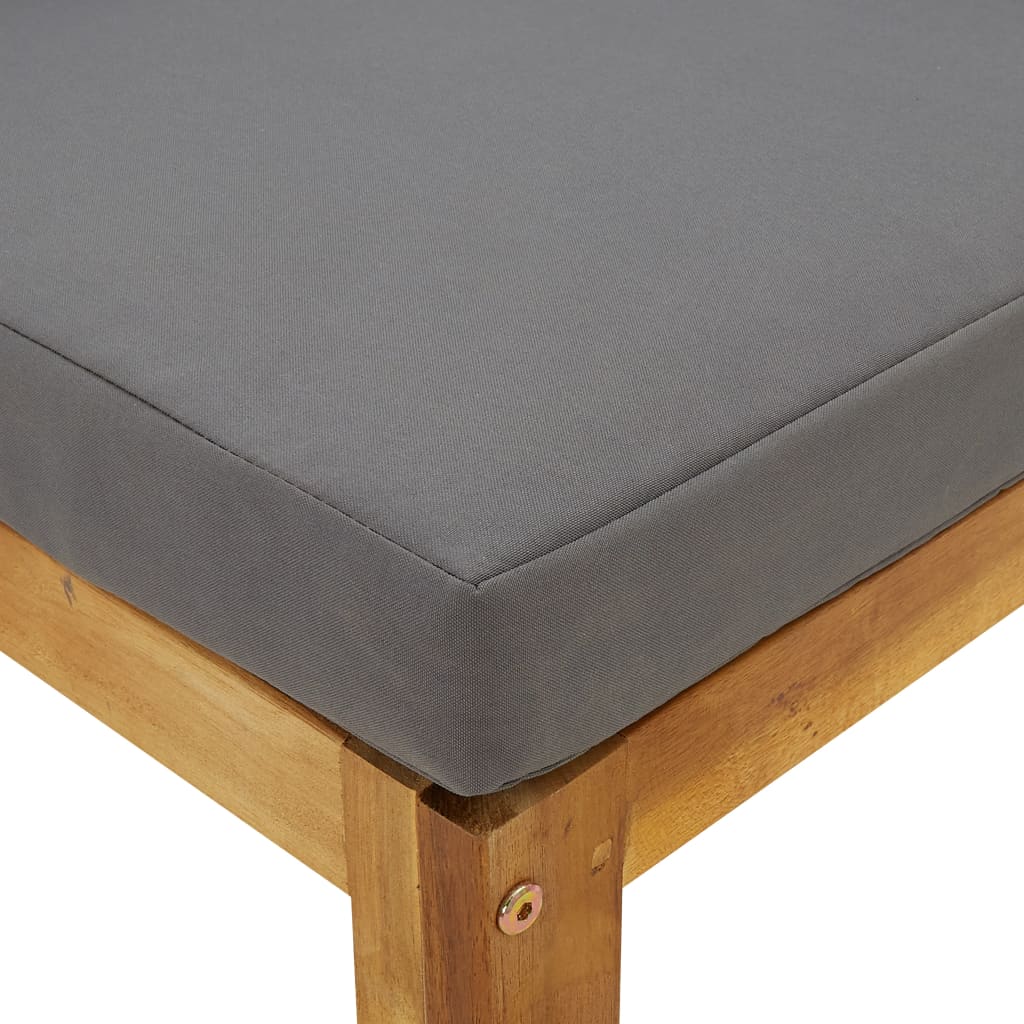 Ecksofas 2 Stk. Modular mit Kissen Massivholz Akazie