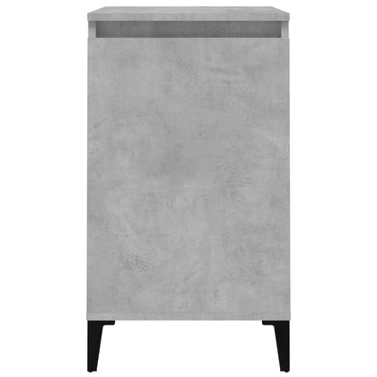 Nachttische 2 Stk. Betongrau 40x35x70 cm Holzwerkstoff