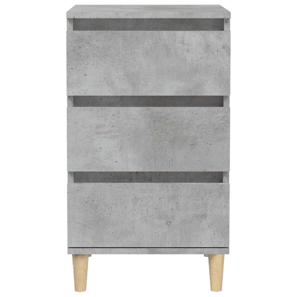Nachttisch Betongrau 40x35x70 cm Holzwerkstoff