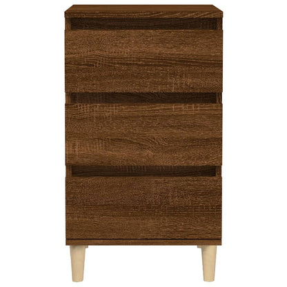Nachttisch Braun Eichen-Optik 40x35x70 cm Holzwerkstoff