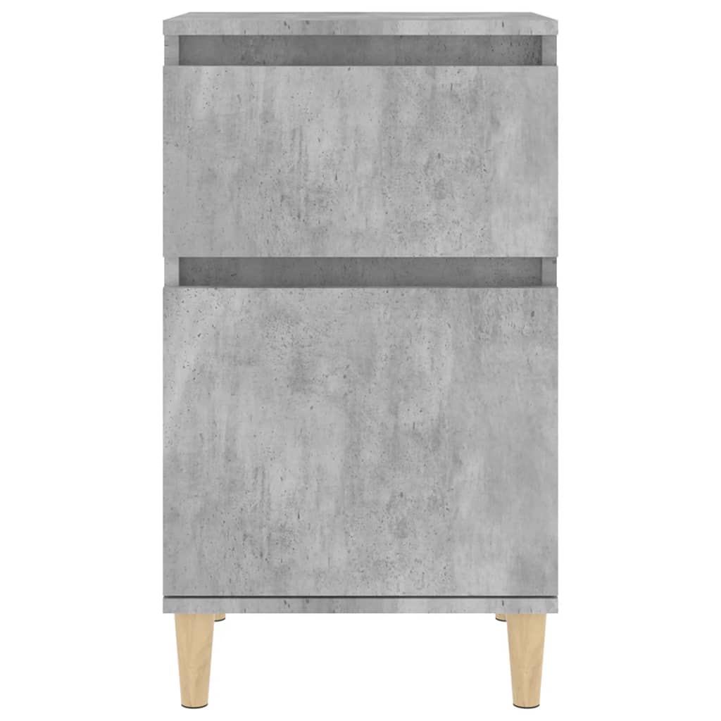Nachttische 2 Stk. Betongrau 40x35x70 cm