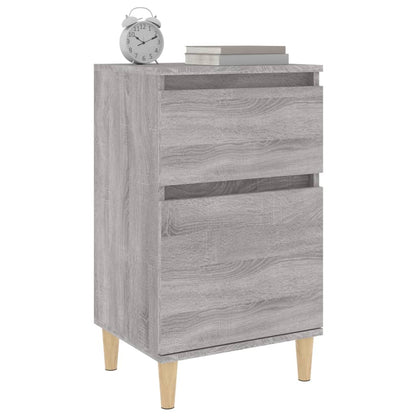 Nachttische 2 Stk. Grau Sonoma 40x35x70 cm