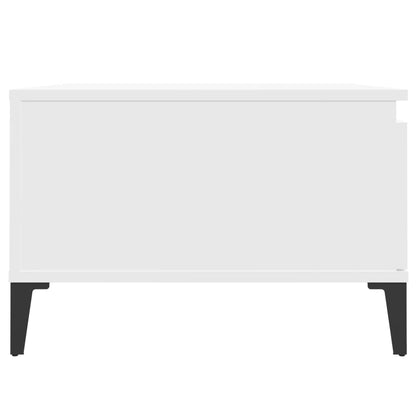 Couchtisch Weiß 55x55x36,5 cm Holzwerkstoff