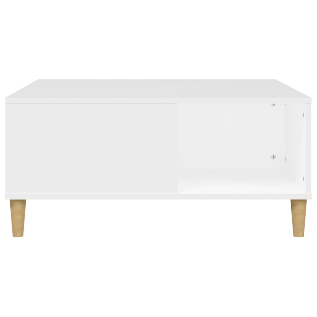 Couchtisch Weiß 80x80x36,5 cm Holzwerkstoff