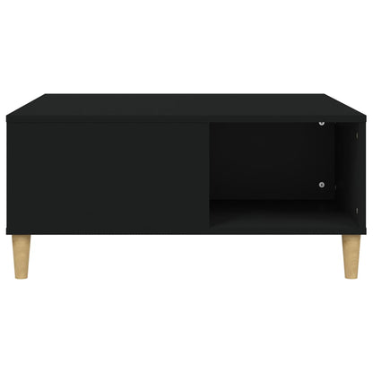 Couchtisch Schwarz 80x80x36,5 cm Holzwerkstoff