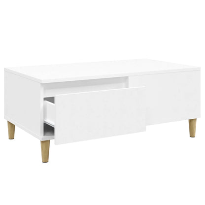 Couchtisch Weiß 90x50x36,5 cm Holzwerkstoff