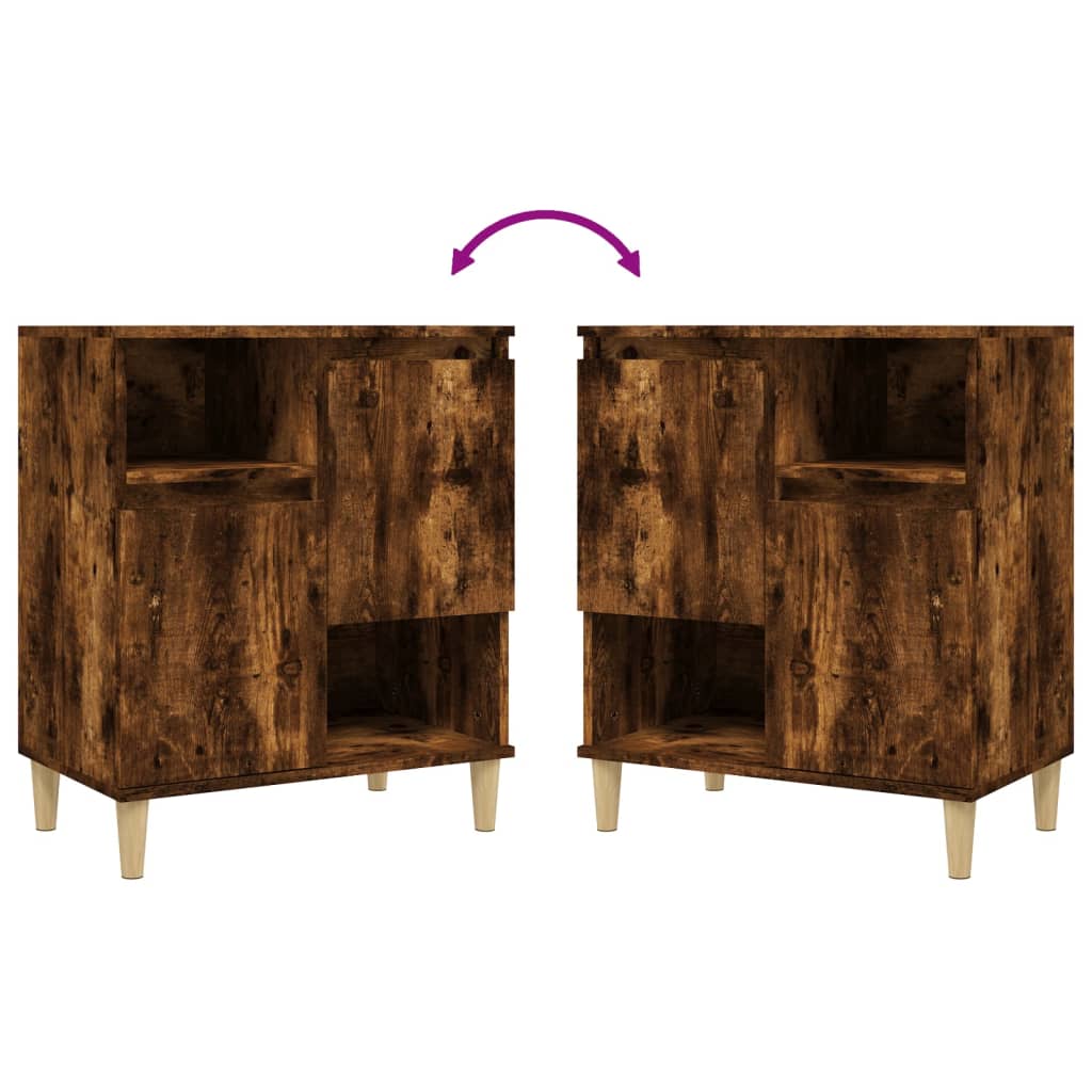 Sideboard Räuchereiche 60x35x70 cm Holzwerkstoff
