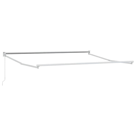Markise Weiß 3,5 x 2,5 m Metall