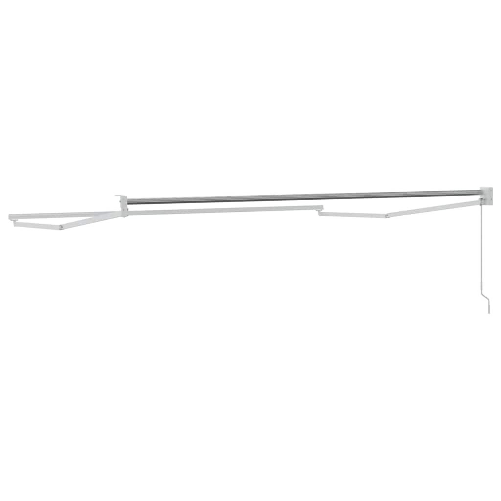Markise Weiß 3,5 x 2,5 m Metall