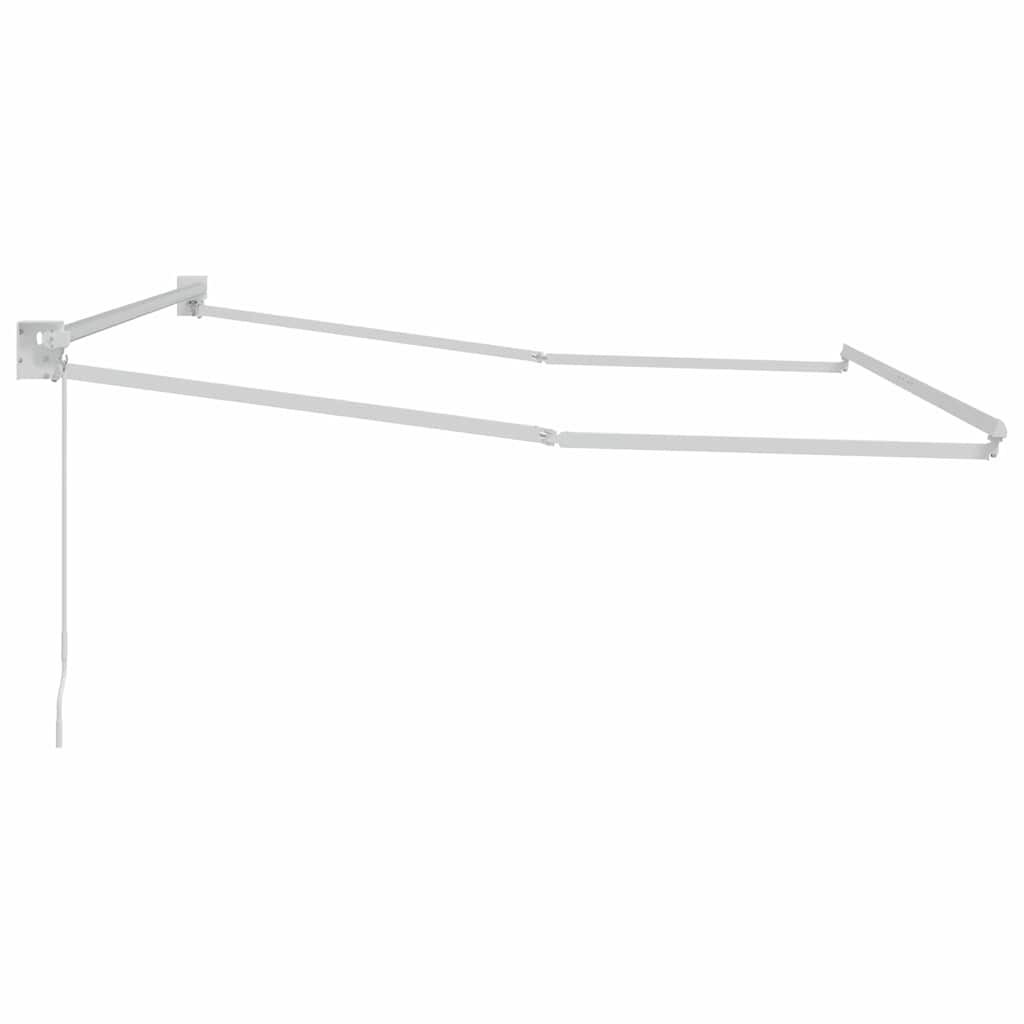 Markise Weiß 3,5 x 2,5 m Metall