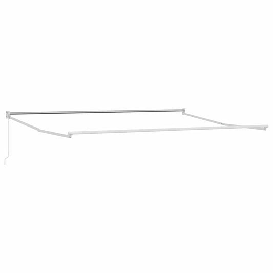 Markise Weiß 4 × 3 m Metall