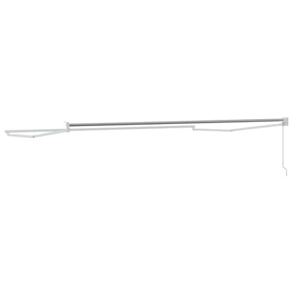 Markise Weiß 4 × 3 m Metall