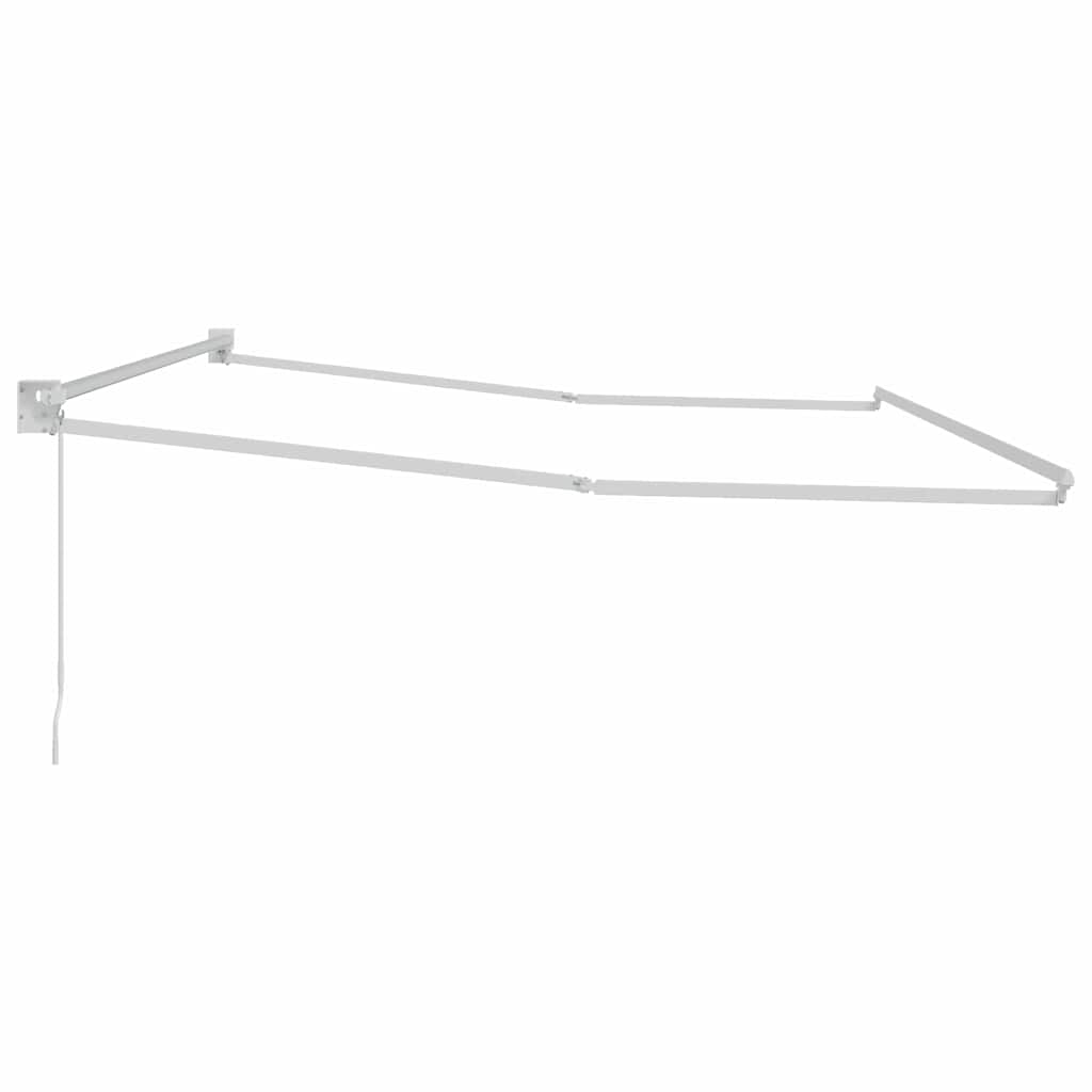 Markise Weiß 4 × 3 m Metall