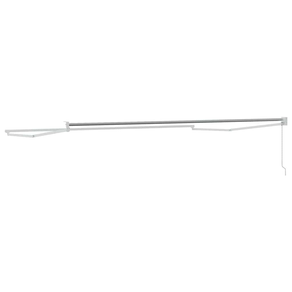 Markise Weiß 4,5 × 3 m Metall