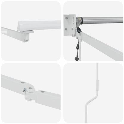 Markise Weiß 3 x 2,5 m Metall