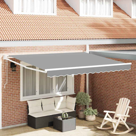 Markise Weiß 3 x 2,5 m Metall