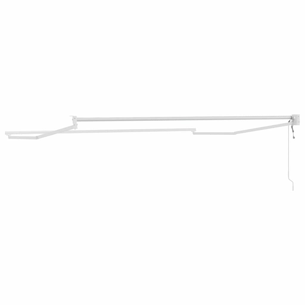 Markise Weiß 3,5 x 2,5 m Metall