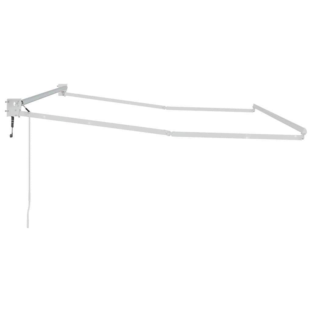 Markise Weiß 3,5 x 2,5 m Metall