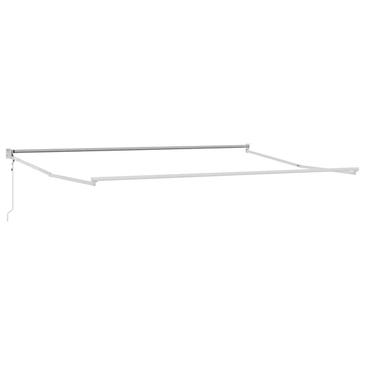 Markise Weiß 5 x 3 m Metall