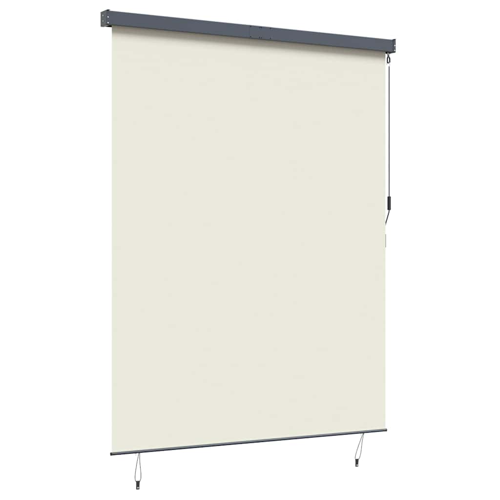 Outdoor Rollo Striped Manuell Creme 200 x 250 cm Stoff