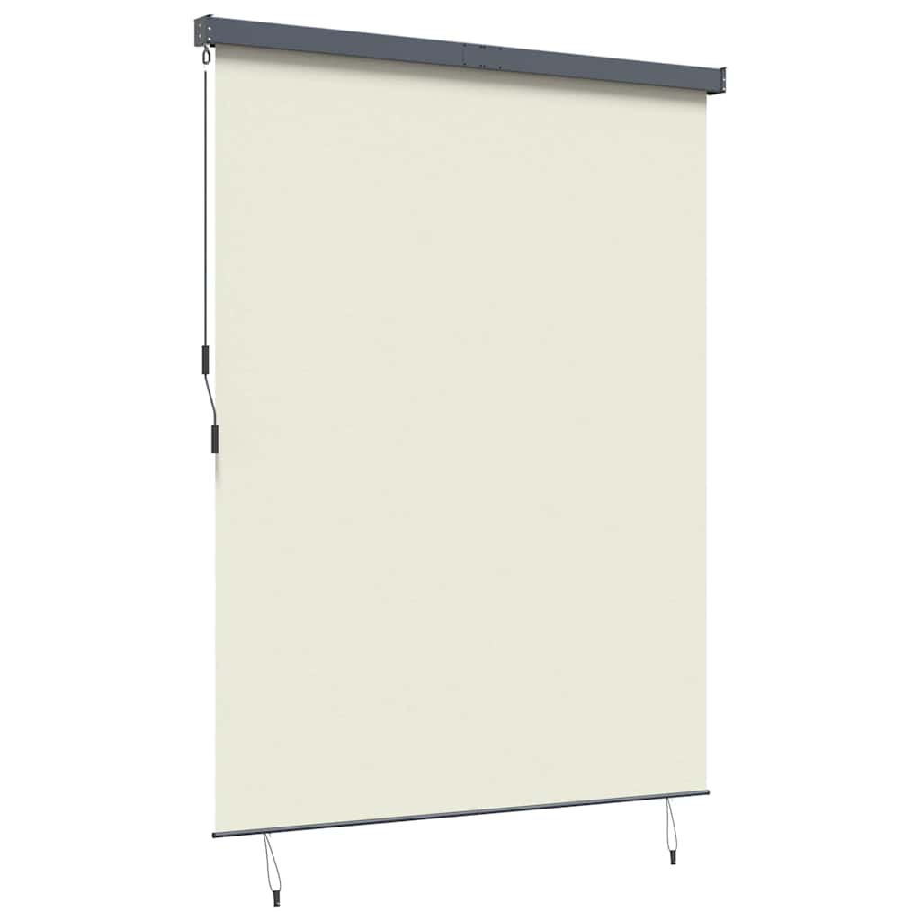 Outdoor Rollo Striped Manuell Creme 200 x 250 cm Stoff