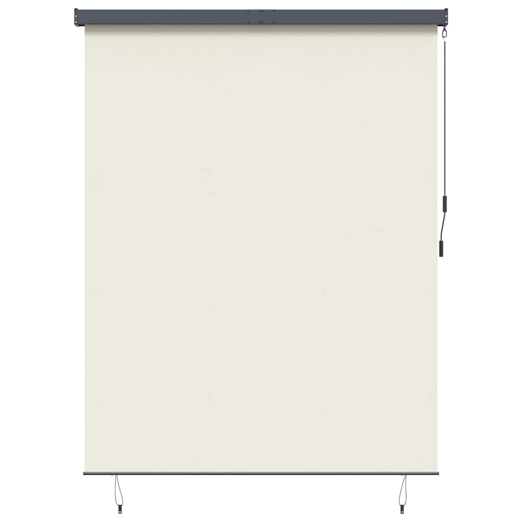 Outdoor Rollo Striped Manuell Creme 200 x 250 cm Stoff