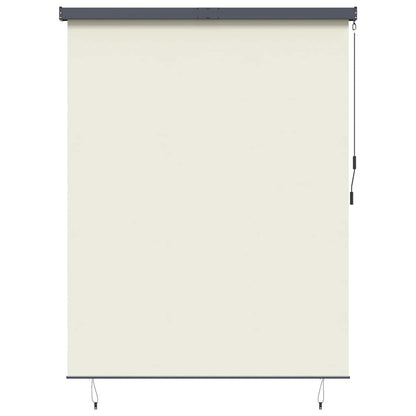 Outdoor Rollo Striped Manuell Creme 200 x 250 cm Stoff