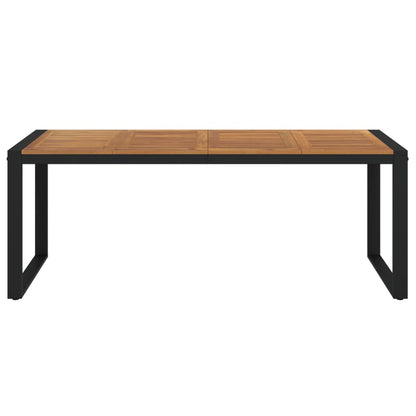 Gartentisch mit Gestell U-Form 200x90x75 cm Akazie Massivholz