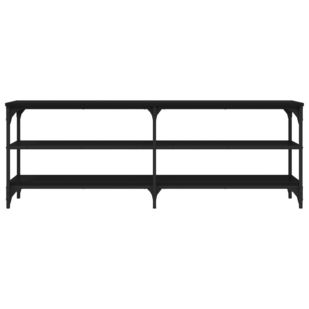 TV-skab Sort 140x30x50 cm Træ Materiale