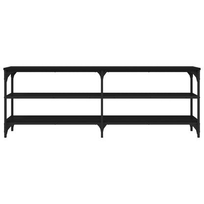 TV-skab Sort 140x30x50 cm Træ Materiale