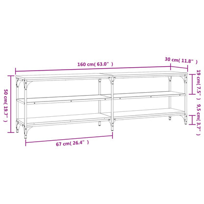 TV skab Sonoma eg 160x30x50 cm træmateriale